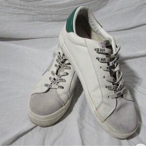 Vintage Havana White Sneakers with Green Accent